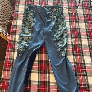 Kerrits Kids Leggings with Blue and Green Horse Design